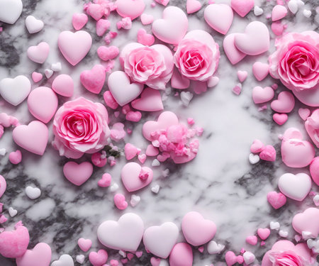 Background for valentine's day, wedding, greeting card, birthday,generative ai illustrationの素材