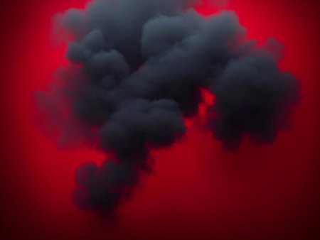 mysterious fog and smoke abstract background white background,red background,blue background,generative ai illustrationの素材
