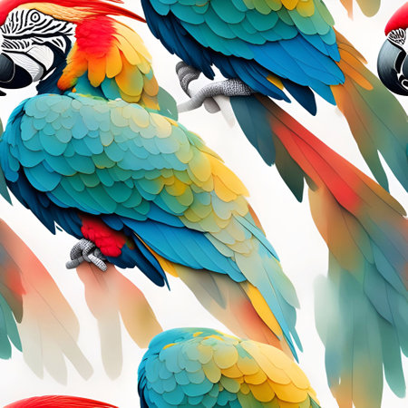 seamless background nature flower watercolor hand painted illustration. Collage contemporary  shapes seamless pattern. Modern exotic design for paper, cover, fabric, interior decor and other users generative aiの素材