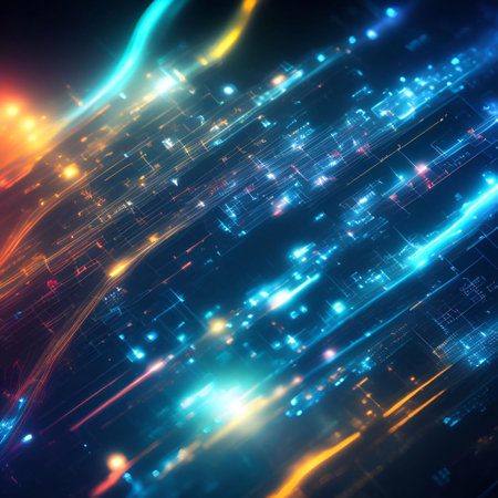 Abstract Chemistry high-tech technology science internet background generative ai illustrationの素材