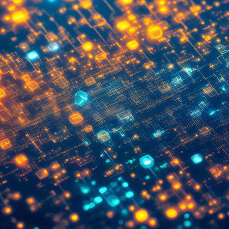 Abstract Chemistry high-tech technology science internet background generative ai illustrationの素材