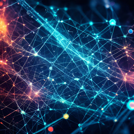 Abstract Chemistry high-tech technology science internet background generative ai illustrationの素材