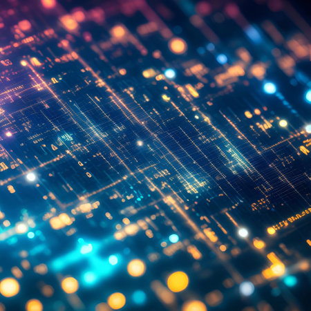 Abstract Chemistry high-tech technology science internet background generative ai illustrationの素材