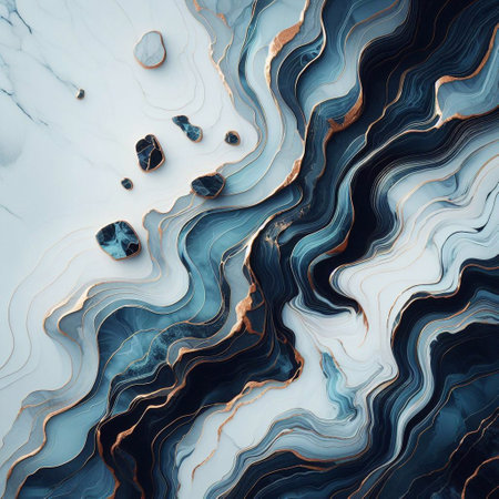 Beautiful luxury marble texture natural background generative ai illustrationの素材