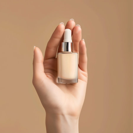 Women hand models and  products Cosmetics, beautiful pastel background generative ai artの素材
