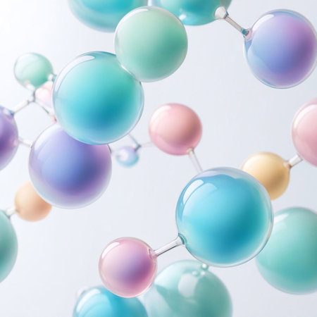bubble abstract background, for science, beauty cosmetic,pharmaceutical generative aiの素材