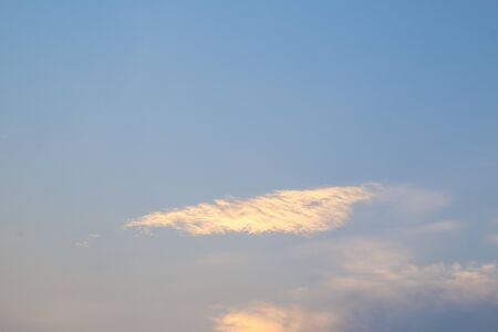 Cloudy evening skyの写真素材