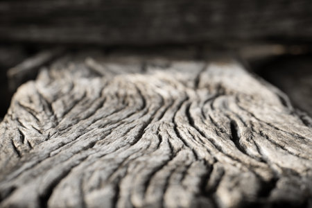 Old wood texture crack close upの写真素材