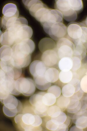 Bokeh light gold defocus at night abstract.の写真素材