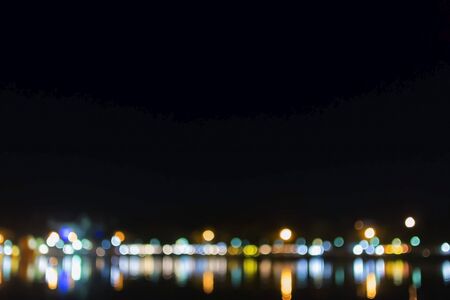 Bokeh lights background of townの写真素材