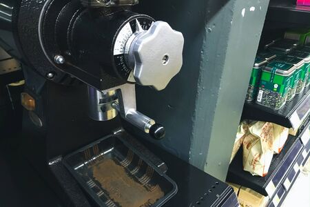 Coffee maker used for product testingの写真素材