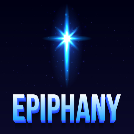 Epiphany day posterのイラスト素材
