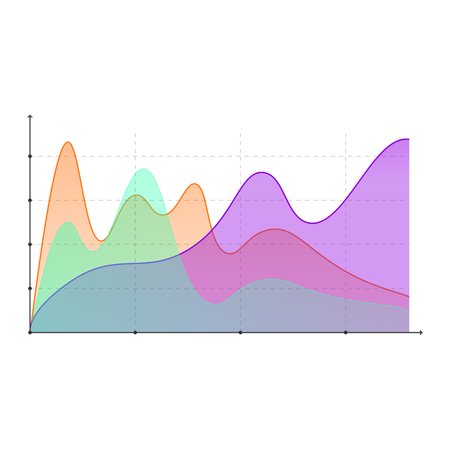 Flat dashboard, set of ui infographic elementsのイラスト素材