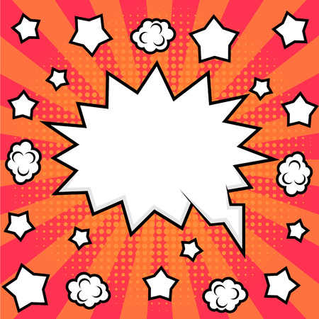 Bright pop art frameのイラスト素材