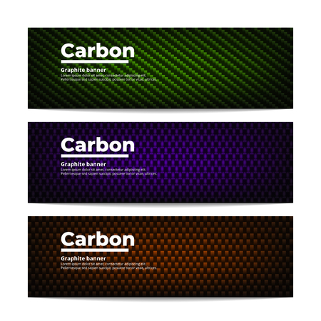 Carbon fiber banners templateのイラスト素材