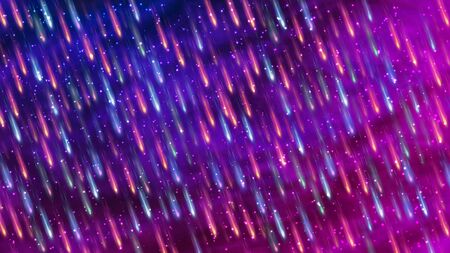 Sky with star fallのイラスト素材