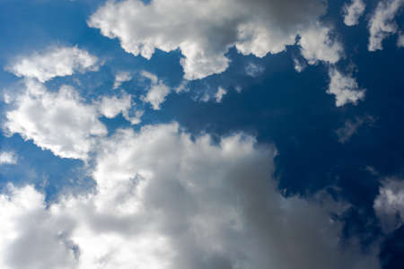 Clouds in the sky, brighter days.の写真素材
