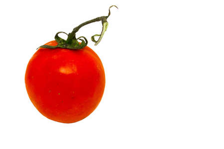 Tomato isolated on white background.  Full depth of field.の写真素材