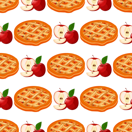 Happy Thanksgiving Day seamless pattern with holiday objectsのイラスト素材
