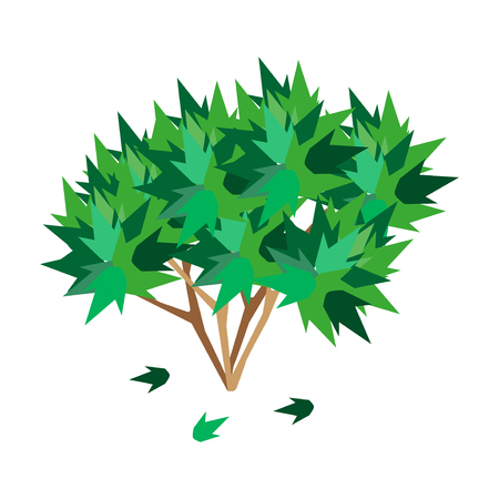 Tree nature green vector.のイラスト素材