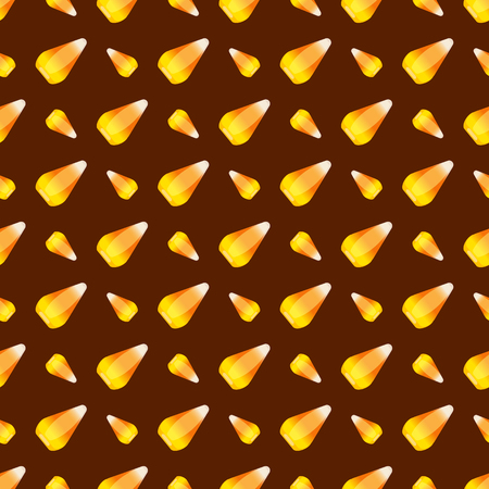 Halloween candy corn pattern.のイラスト素材