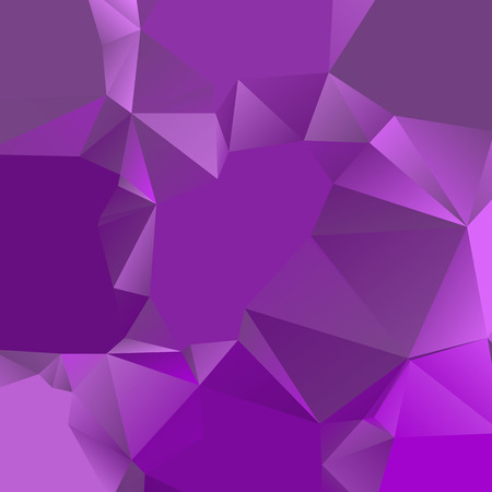 Polygonal geometric violet background. Abstract triangle vector illustration pattern wallpaper design texture modern shape graphic futuristic mosaic light art poly backdrop crystal element template.のイラスト素材