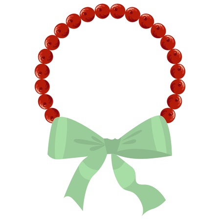 Christmas tree branch decoration frame divider holiday garland. Border xmas vector illustration winter celebration nature new year spruce design ornament decor plant coniferous twig.のイラスト素材