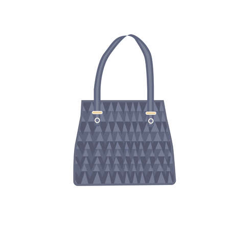 Fashion Bag of Colorful Empty Isolated in White. Vector Illustration handbag shopperのイラスト素材
