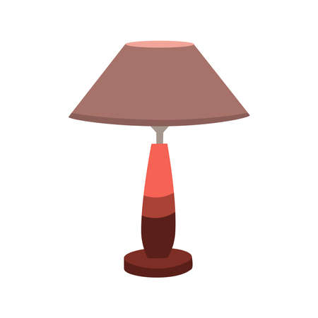 Lamps furniture light design electric vector illustration. Electricity floor lamps and table lamps. Lamps decoration modern, classic bright bulb. Energy interior equipment lantern sign.のイラスト素材