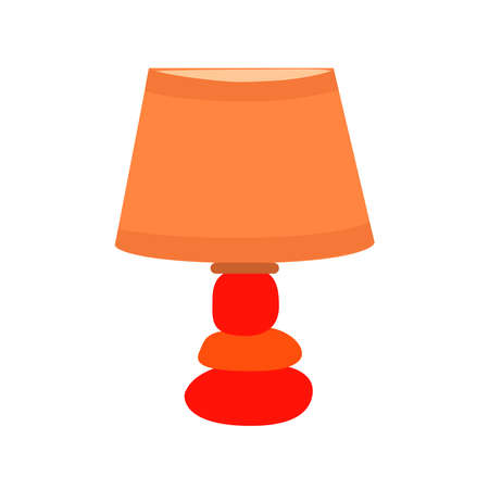 Lamps furniture light design electric vector illustration. Electricity floor lamps and table lamps. Lamps decoration modern, classic bright bulb. Energy interior equipment lantern sign.のイラスト素材