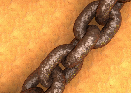 3d big chainの写真素材