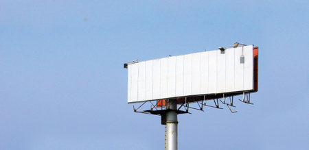 Huge advertising outdoor billboard with white space to put your designの写真素材