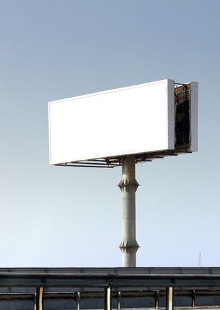 Huge advertising outdoor billboard with white space to put your designの写真素材