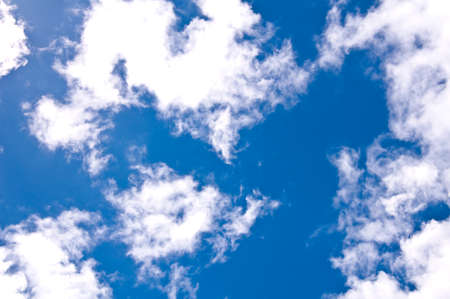 Blue sky and cloudsの写真素材