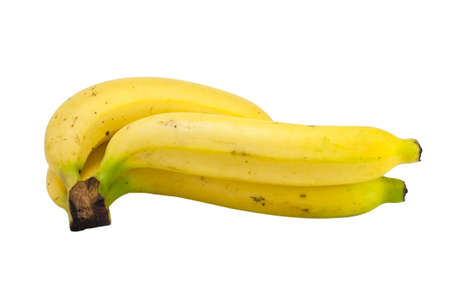 Banana on white backgroundの写真素材