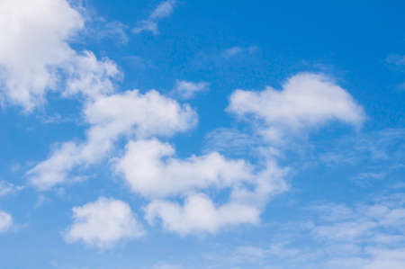 Blue sky with cloudの写真素材
