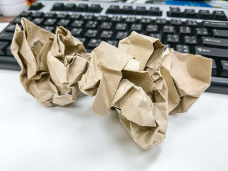 Crumpled paperの写真素材