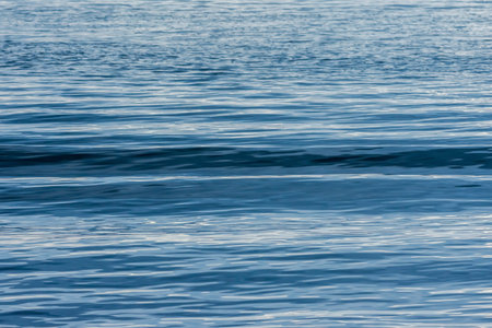 Close up sea wave surface  in the morning backgroundの写真素材