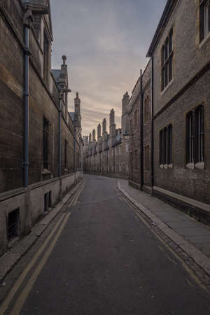 Old Cambridge streetの写真素材