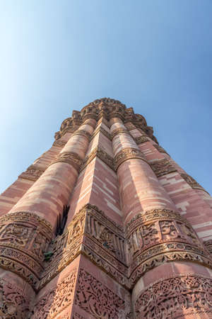 Minaret monument New Delhiの写真素材