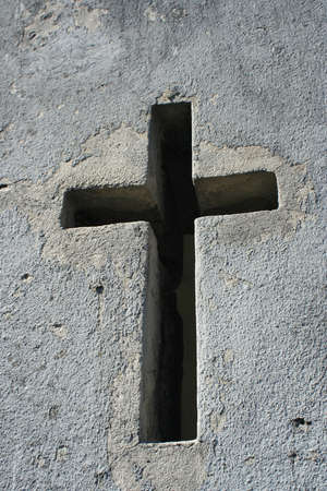 Cross shaped windowの写真素材