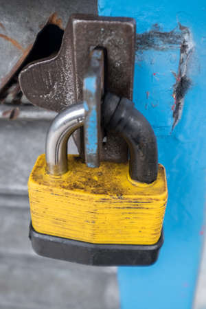 yellow lockの写真素材