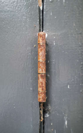 rusted hingeの写真素材