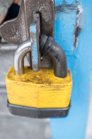 Yellow lockの写真素材