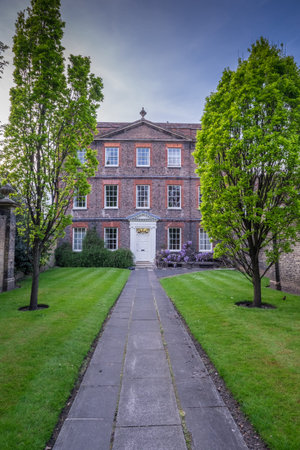 A typical Cambridge Edwardian Mension on a sunny dayの写真素材