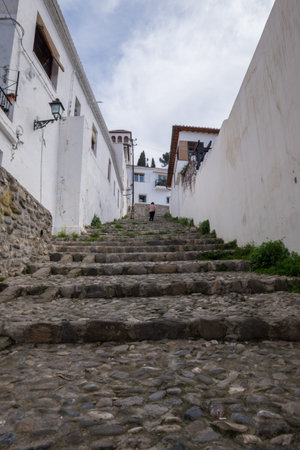 Old Narrow Streets, Granada - Spainの写真素材