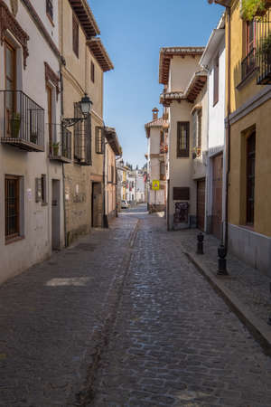 Old Narrow Streets, Granada - Spainの写真素材