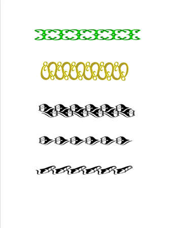 2d and 3d line art  penquins and earrings on white のイラスト素材