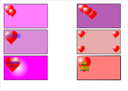valentine tagsのイラスト素材