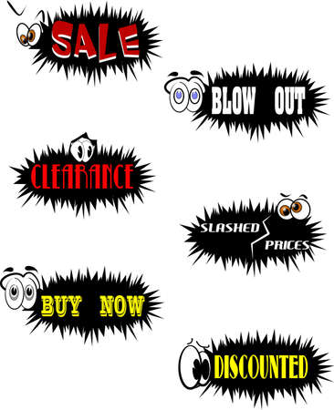 retail signs for sale eventsのイラスト素材